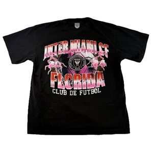PacSun Inter Miami CF Florida CLUB DE FUTBOL 2024 T-Shirt Size Mens‎ Large Black